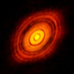 ALMA-Bild von der protoplanetaren Scheibe rund um den Stern HL Tauri, einer „Kinderstube“ für Planeten.