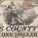 sehr alte (1853) Ein-Dollar-Banknote